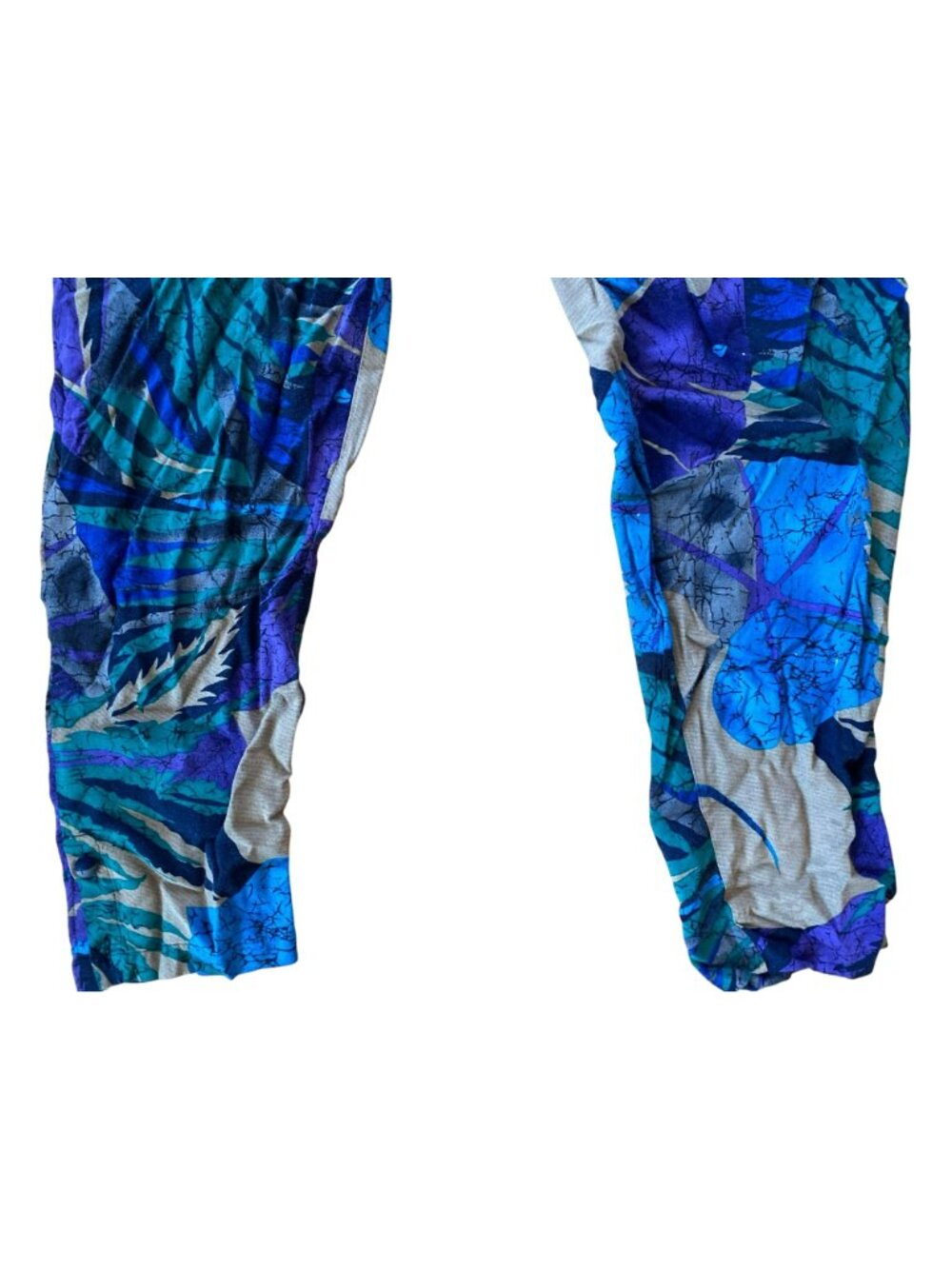 Vintage Forenza 80s Harem Pants Print MC Hammer Rayon Large - Picture 4 of 8